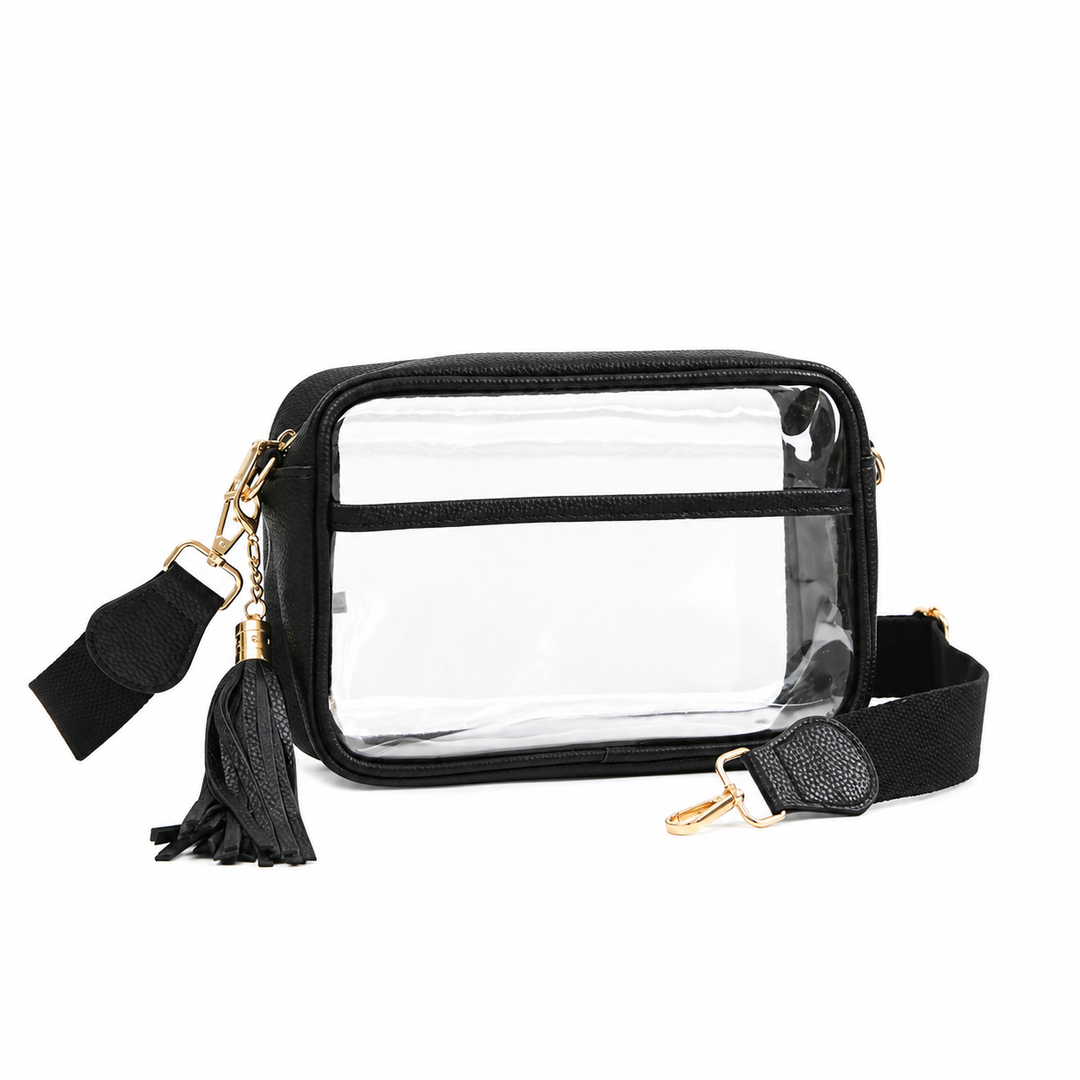 Clear Stadium Handbag With Tassel