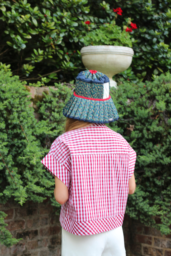 Gingham Snap Top
