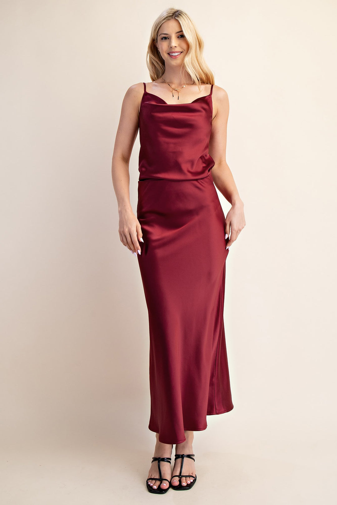 Rhea Cami - Burgundy