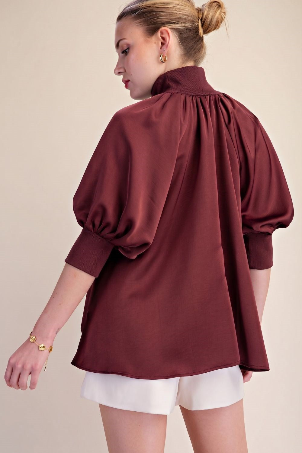 Yara Top - Burgundy