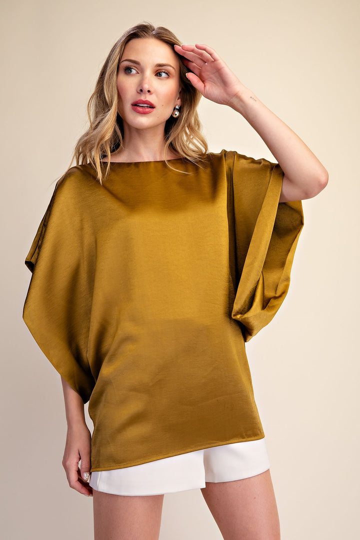 Allegra Top in mustard — view 1