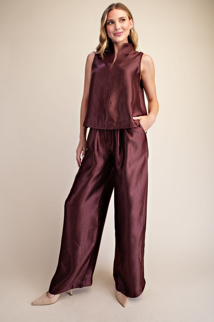 Cami Top in Burgundy