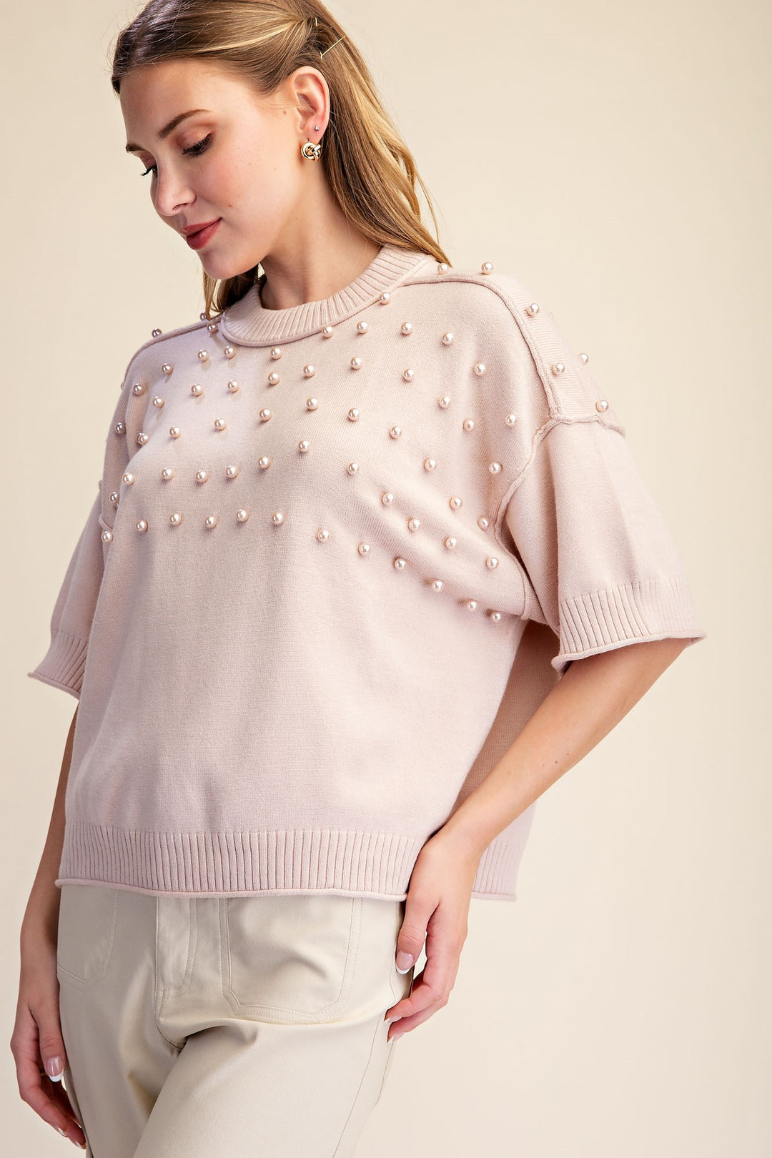 Joelle Sweater in beige — view 3