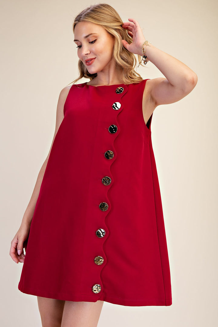 Astrid Dress - Burgundy
