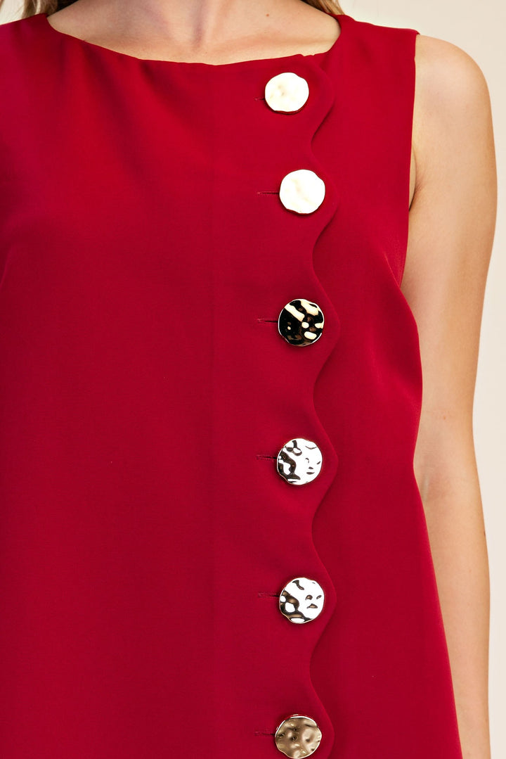 Astrid Dress - Burgundy