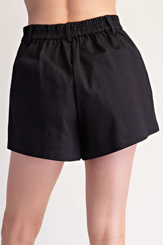 Frances Short in Black - Back View