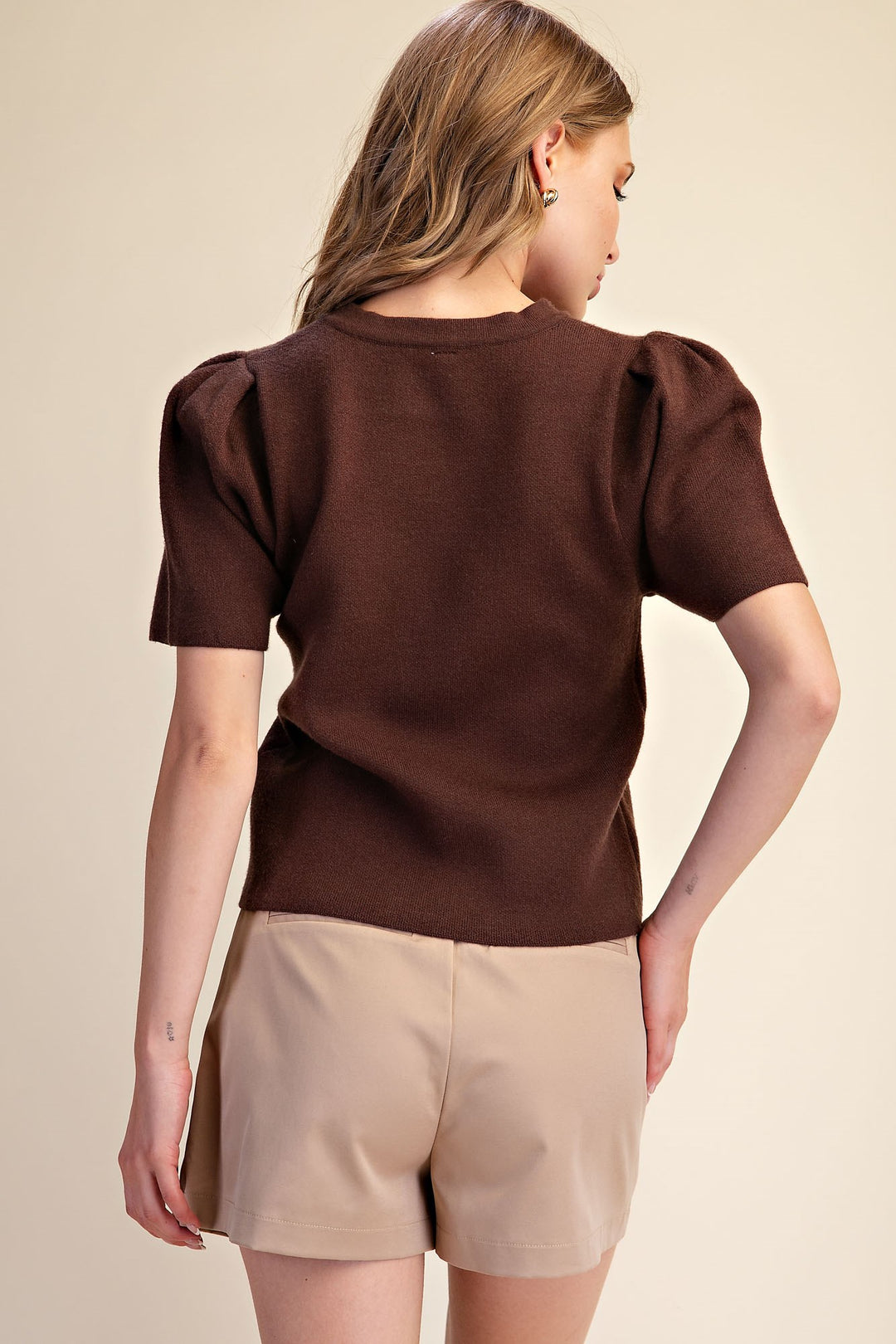 Joni Top in brown — view 4