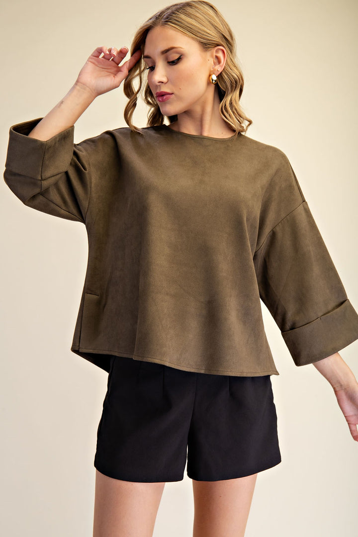 Sawyer Top in Olive