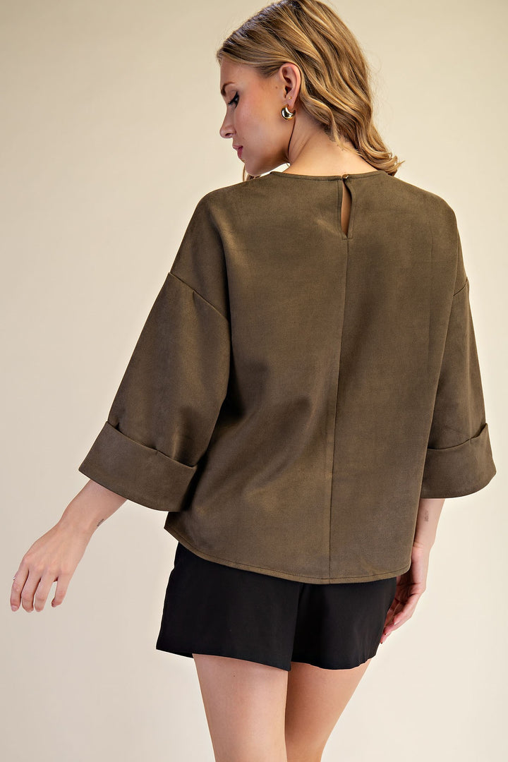 Sawyer Top in Olive