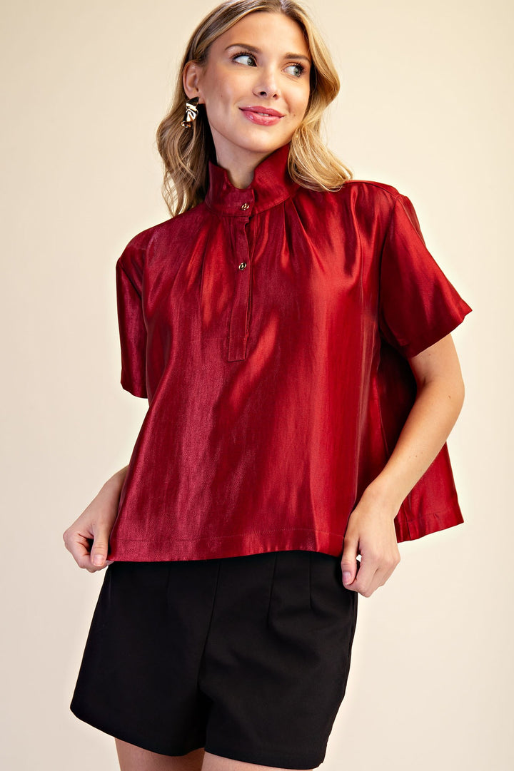 Presley Top in Burgundy