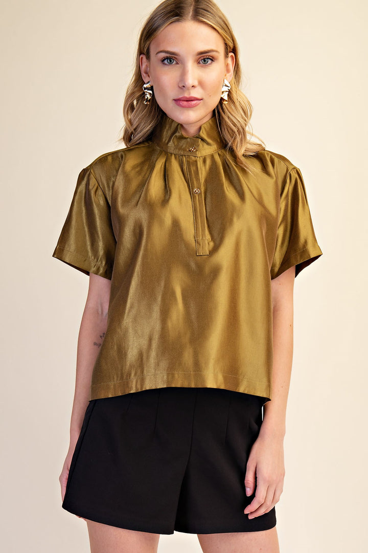 Presley Top in Olive