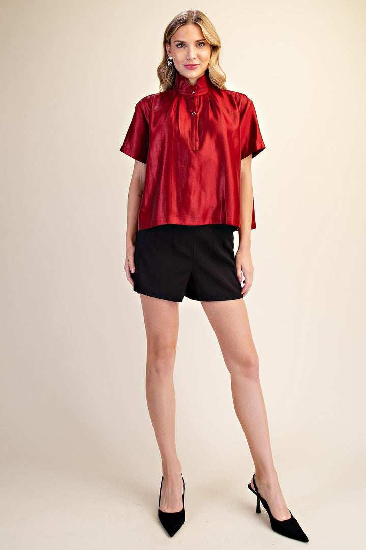 Presley Top in Burgundy