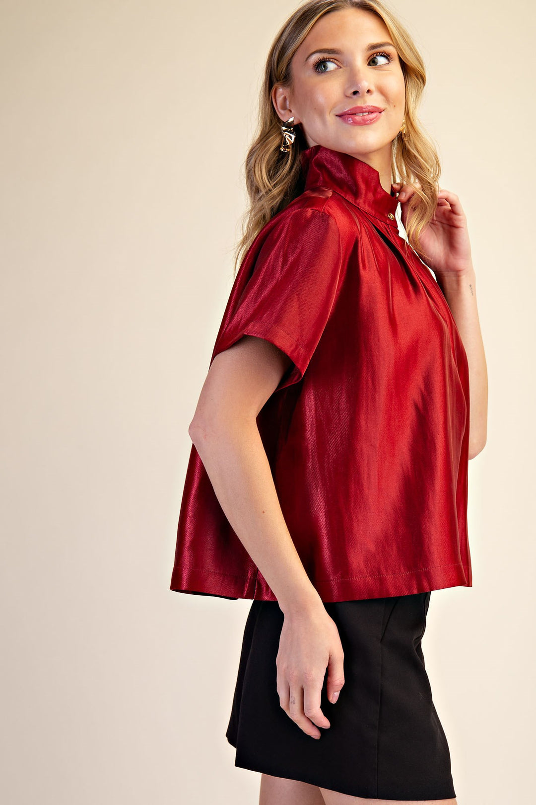Presley Top in Burgundy