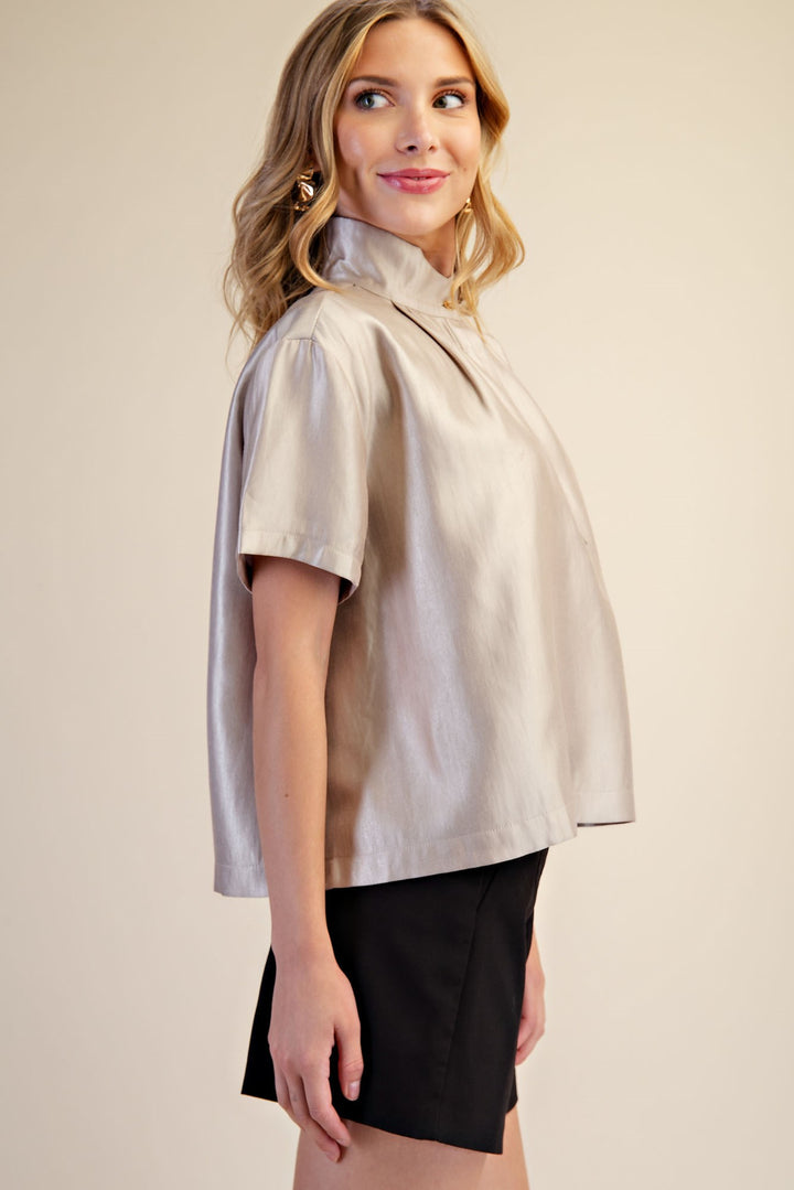Presley Top in Champagne