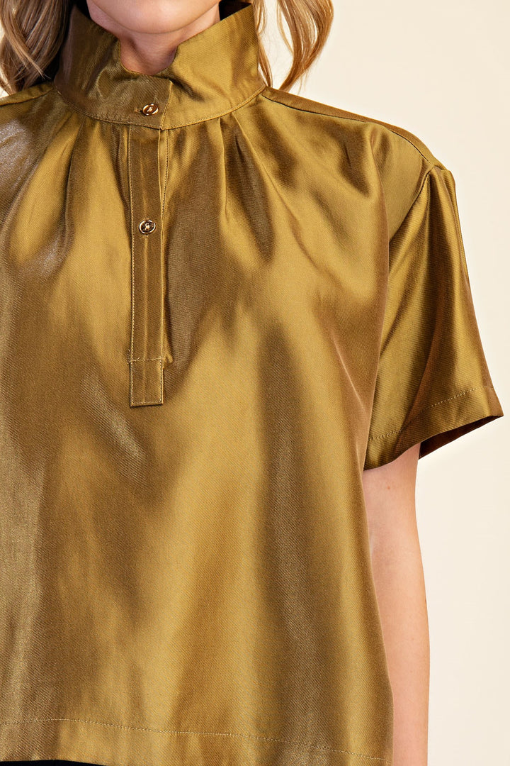 Presley Top in Olive