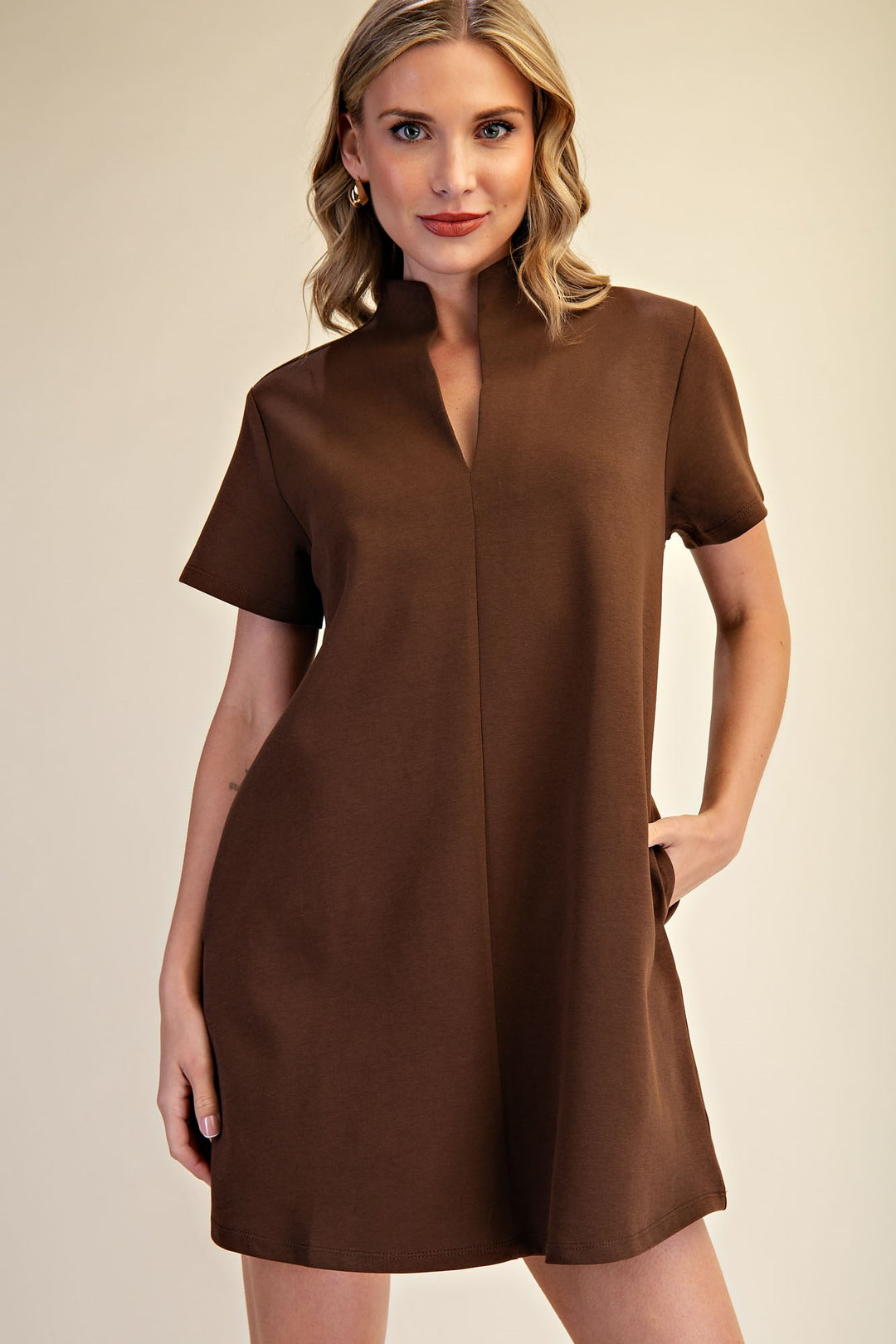 Louisa Dress in Brown