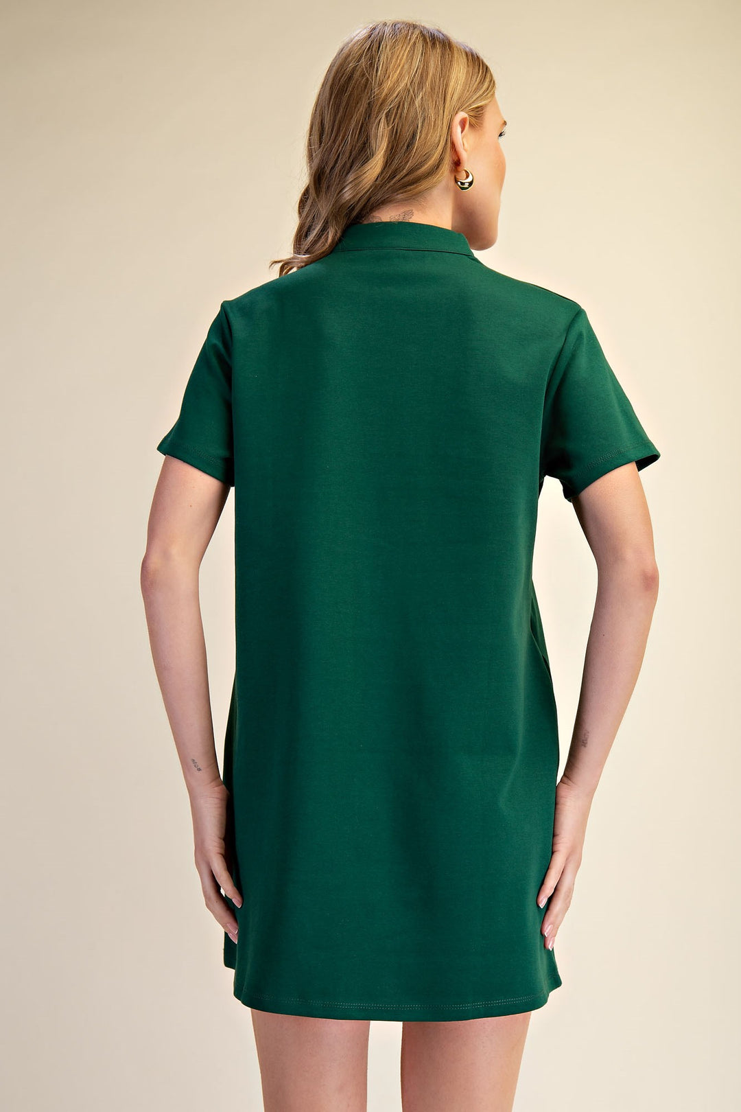 Louisa Dress in Hunter Green