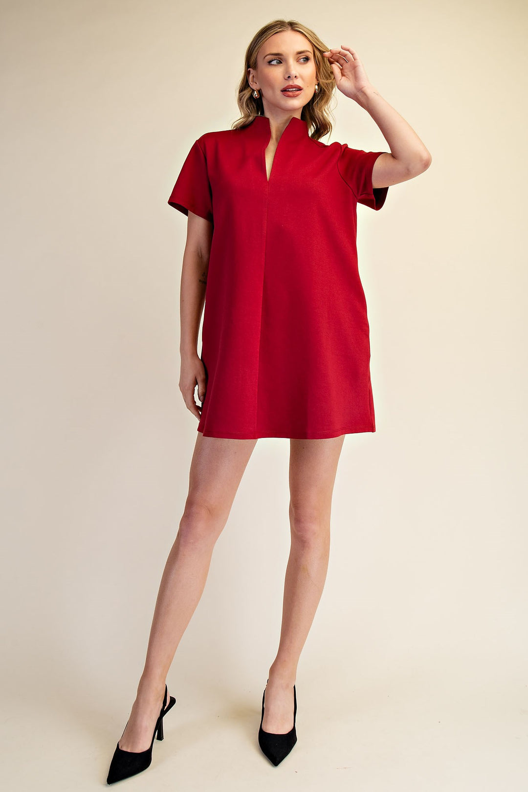 Louisa Dress in Burgundy