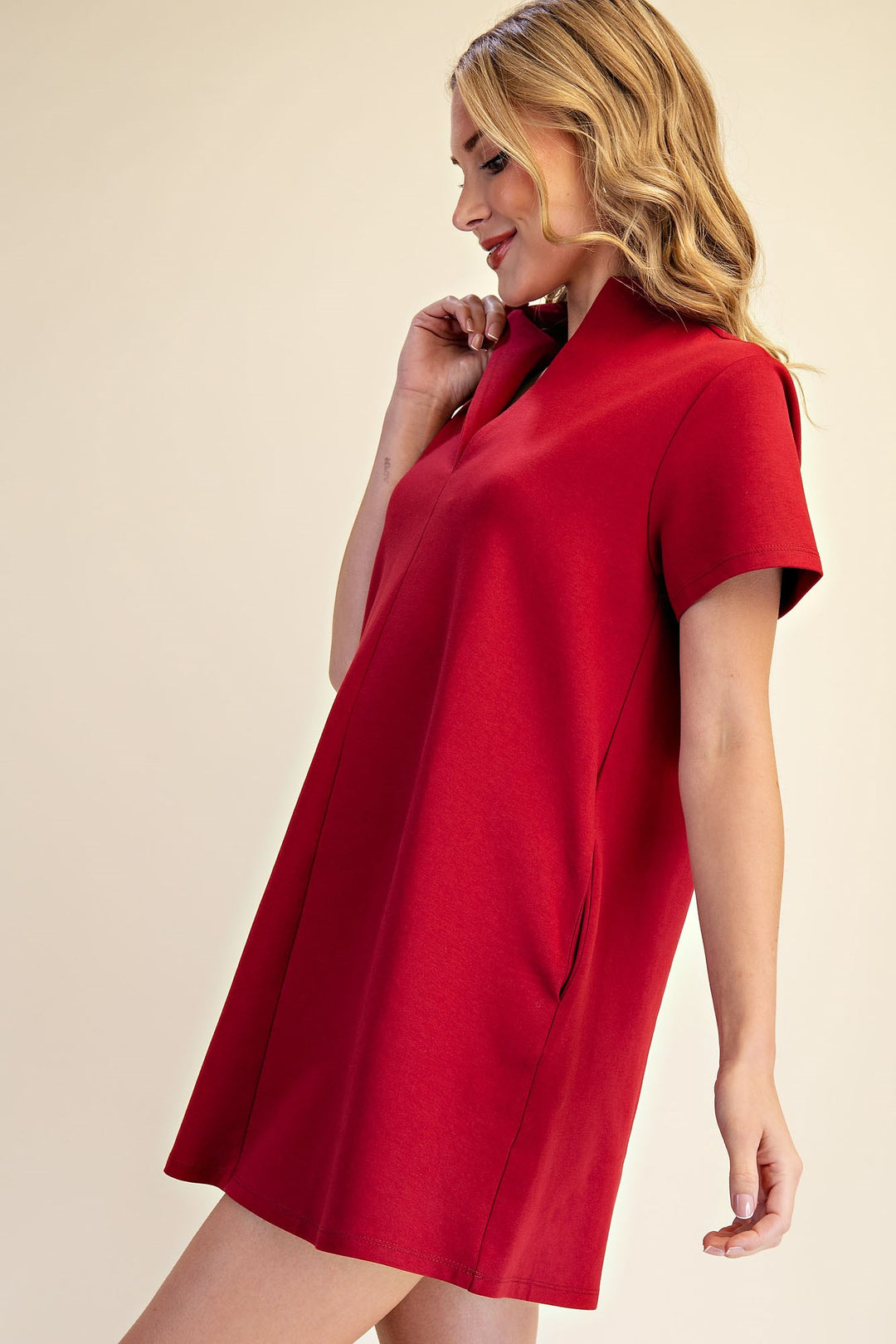 Louisa Dress in Burgundy