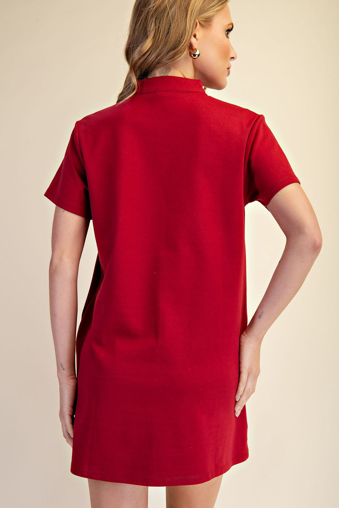Louisa Dress in Burgundy