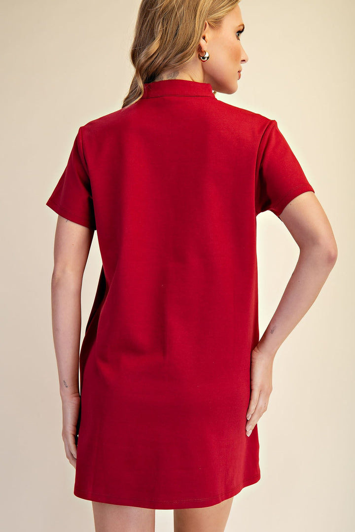 Louisa Dress in Burgundy