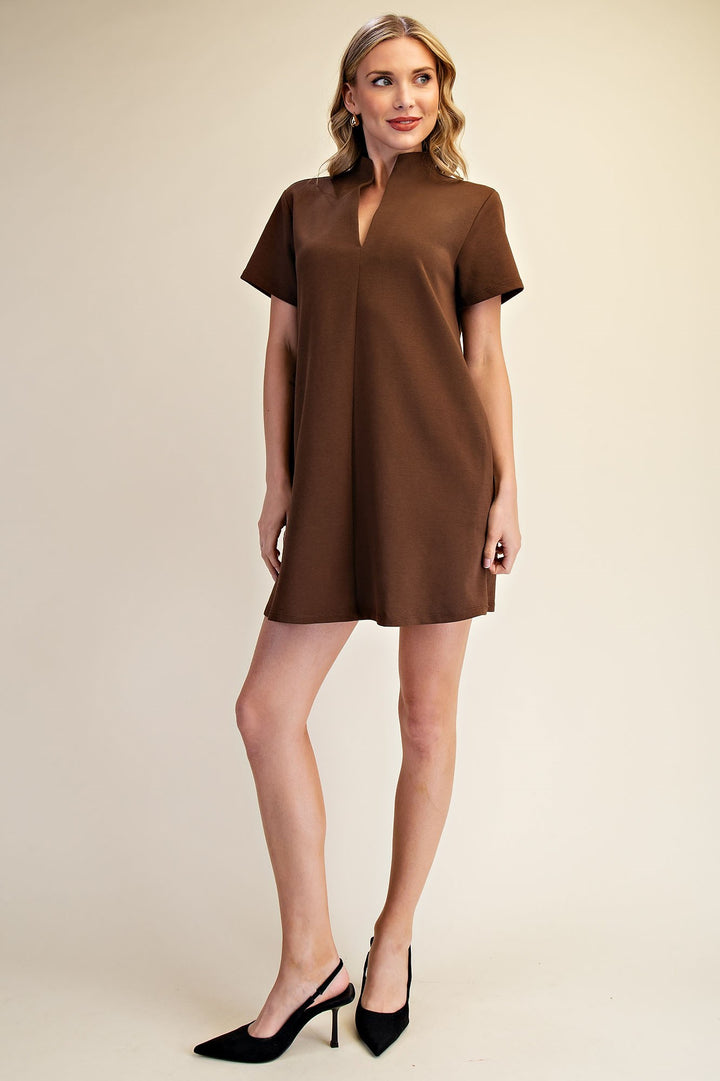 Louisa Dress in Brown
