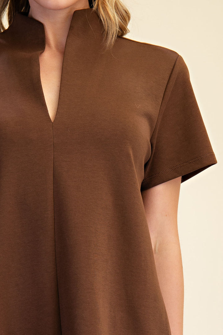 Louisa Dress in Brown