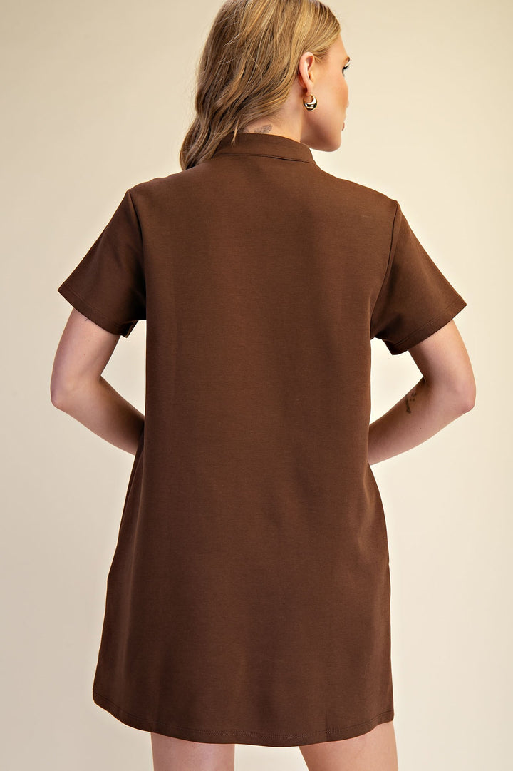Louisa Dress in Brown