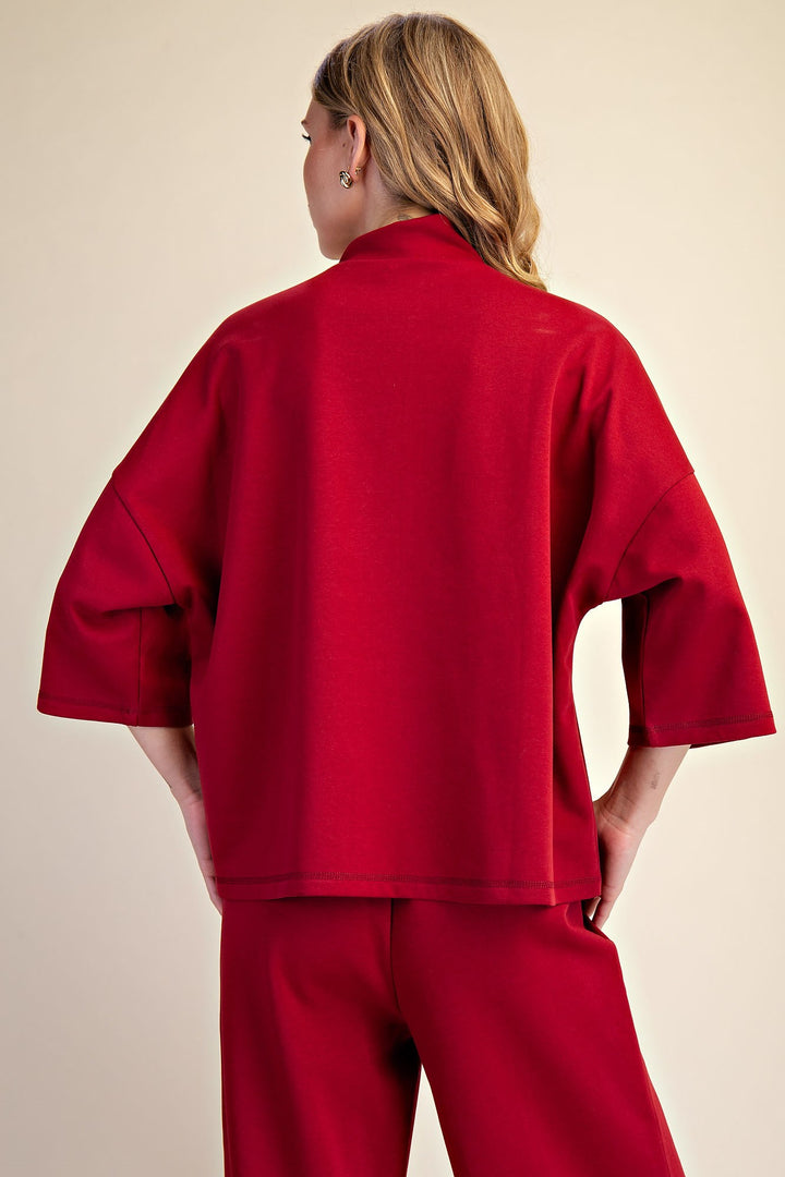 Hayden Top in Burgundy
