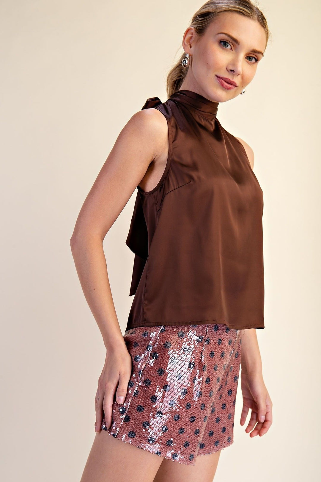 Payton Top in Brown