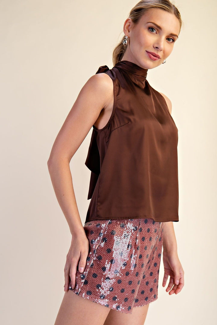 Payton Top in Brown