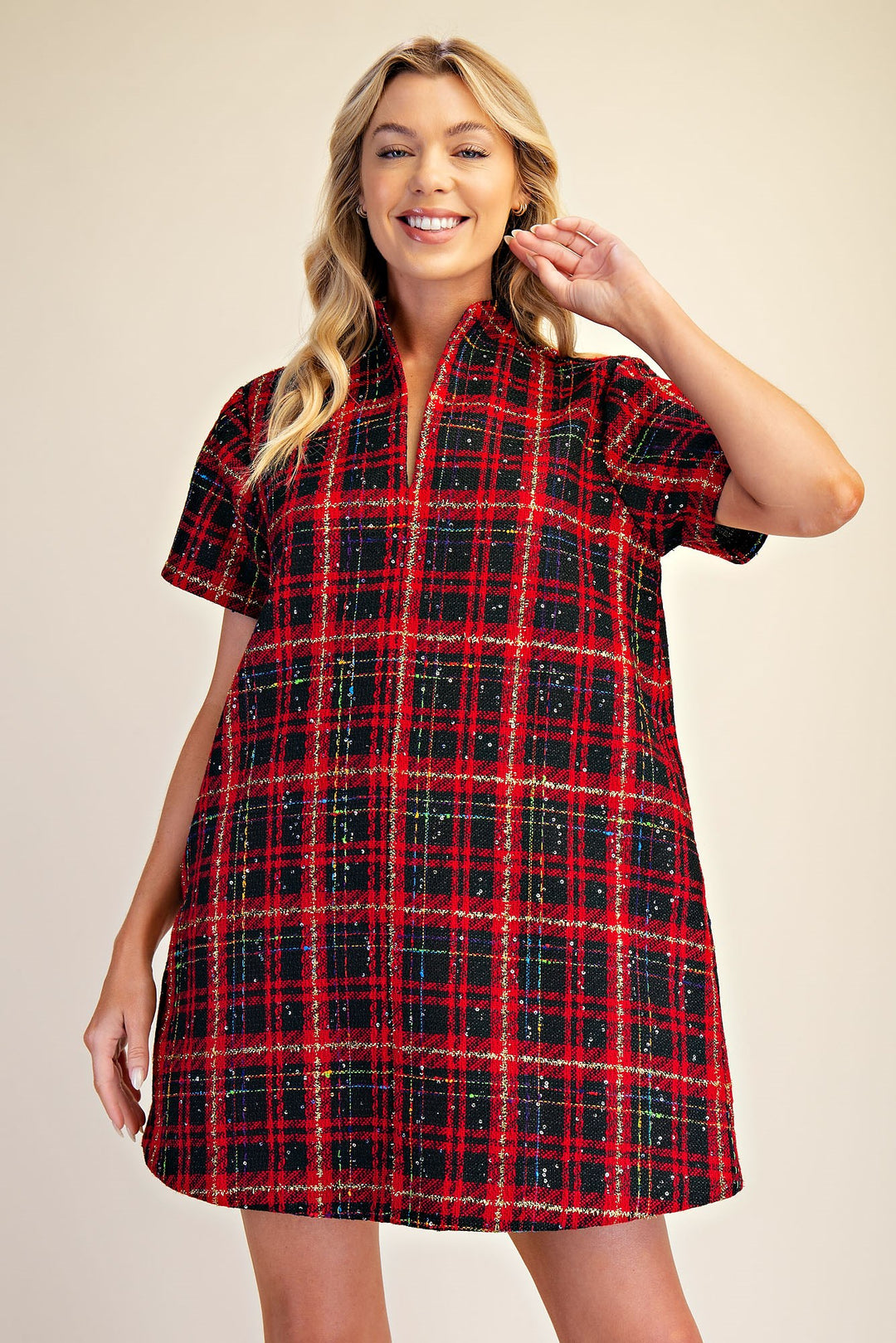 Bethany Dress in Red