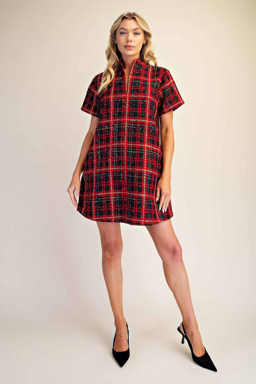 Bethany Dress in Red