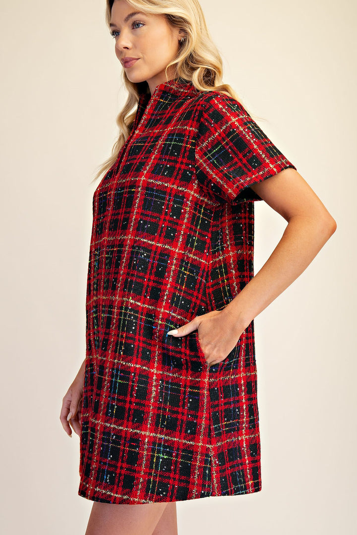 Bethany Dress in Red