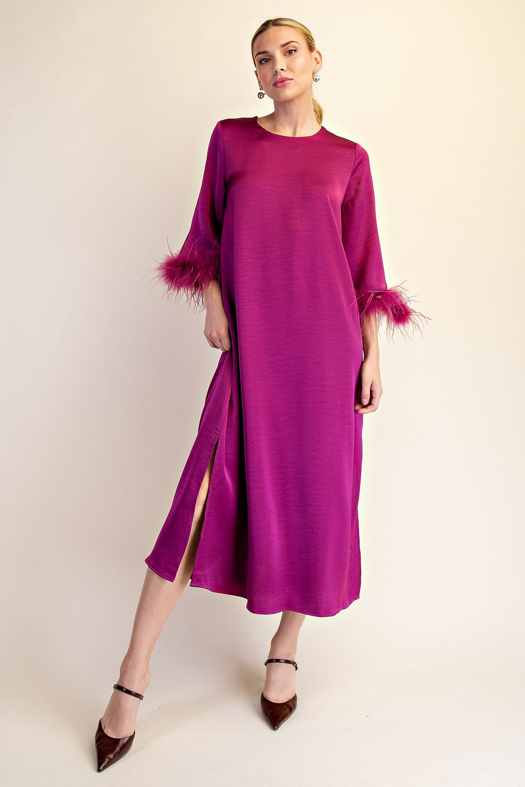 Vivianne Dress in Plum