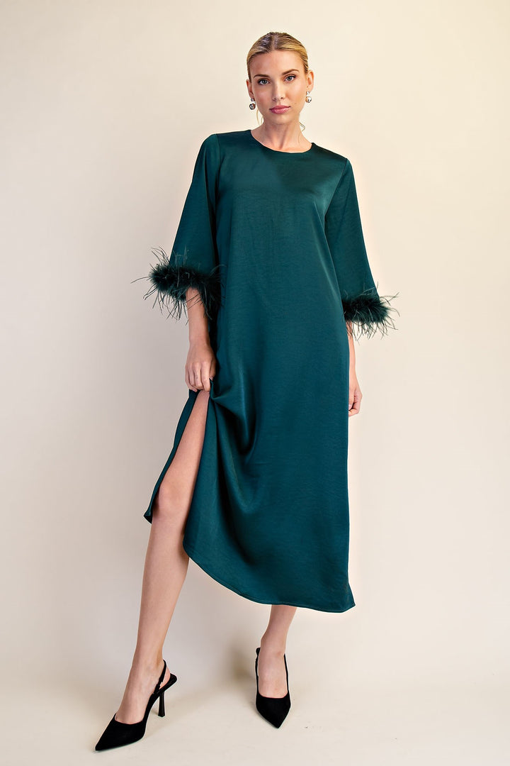 Vivianne Dress in Hunter Green