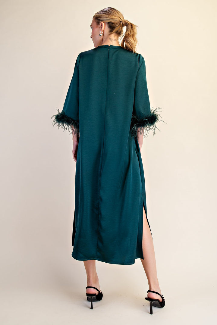 Vivianne Dress in Hunter Green