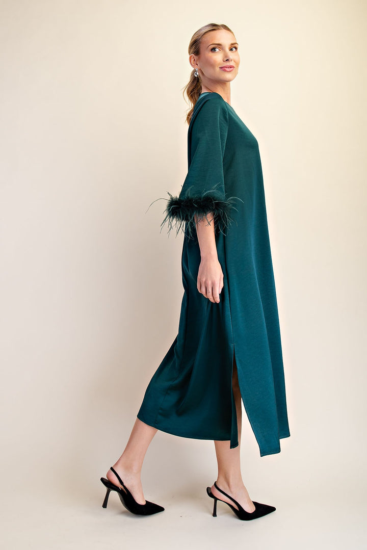 Vivianne Dress in Hunter Green