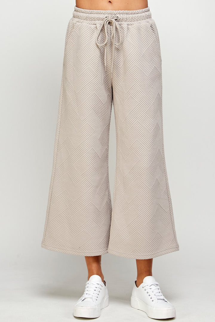 Textured Sweatshirt Pants Set