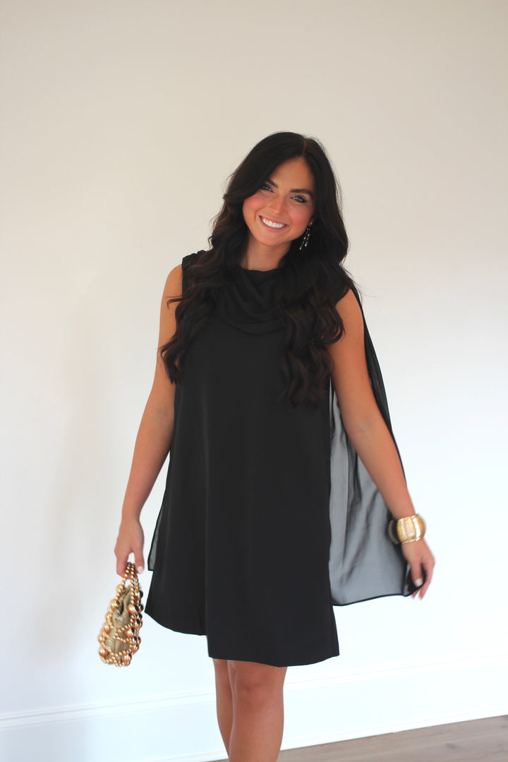 Charleston Cowl Mini Dress