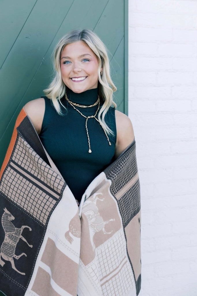 Mia Sleeveless Mock Neck Top