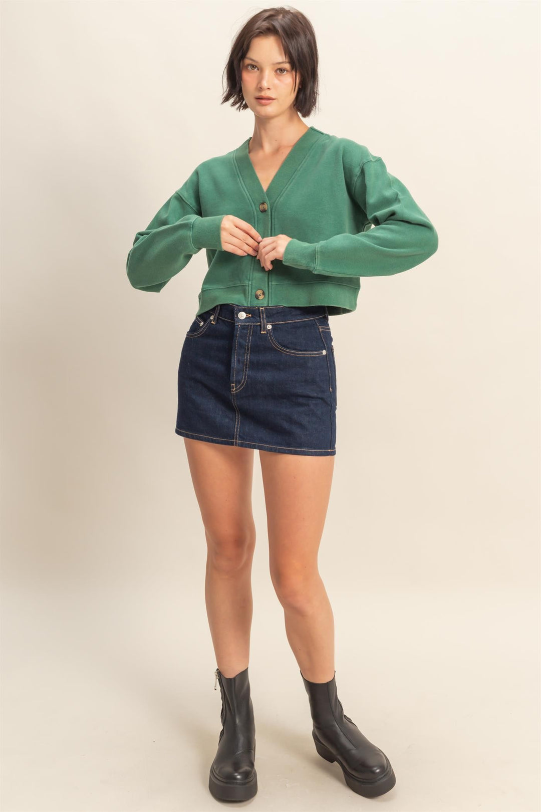 Sweatshirt Cardigan