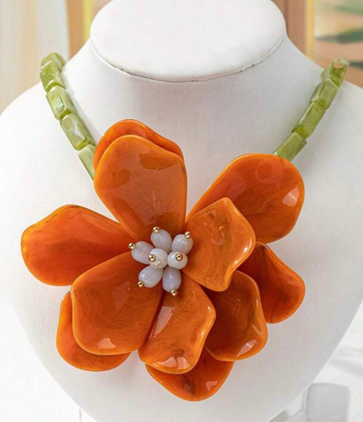 Flower Statement Necklace