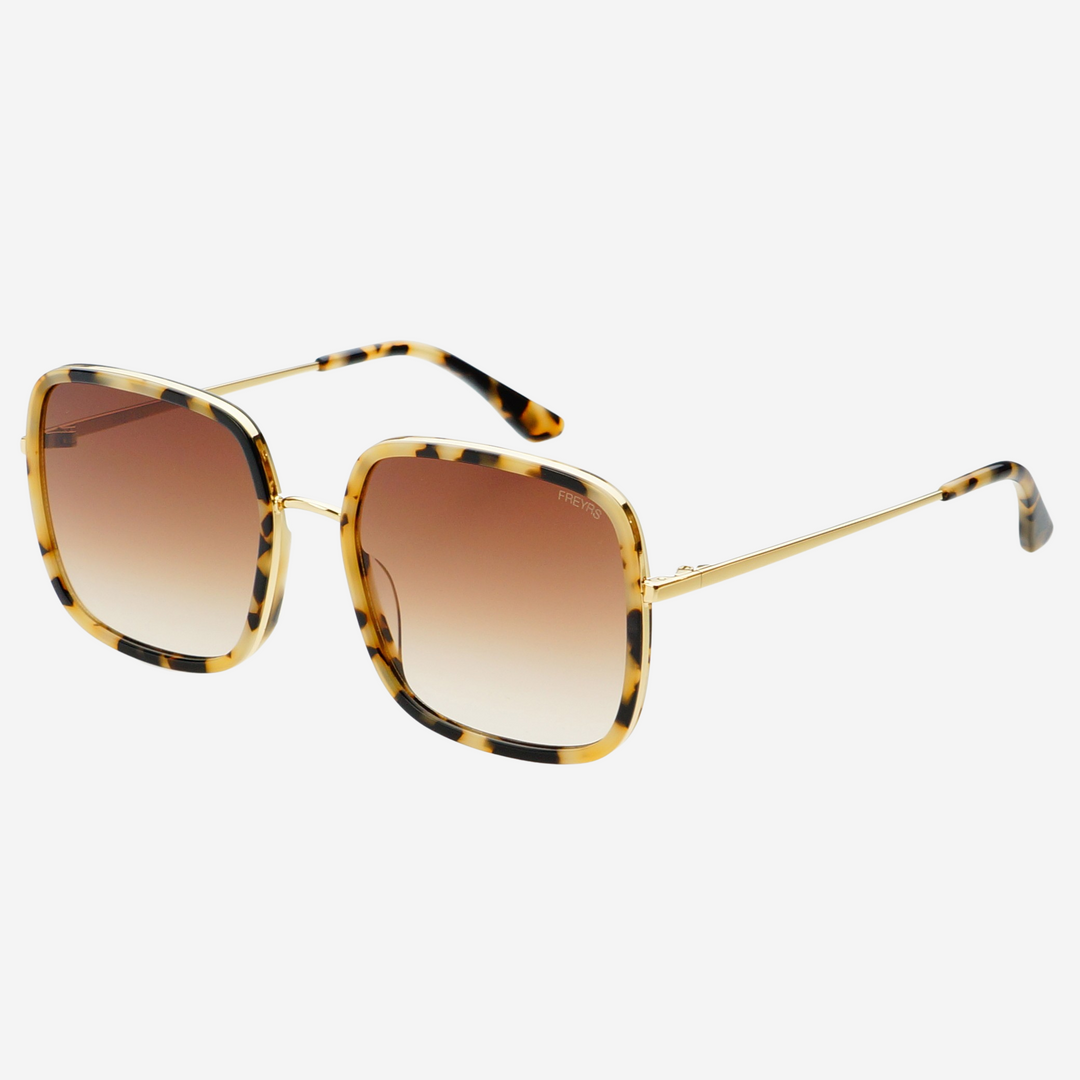 Cosmo Oversized Square Sunglasses - Milky Tortoise