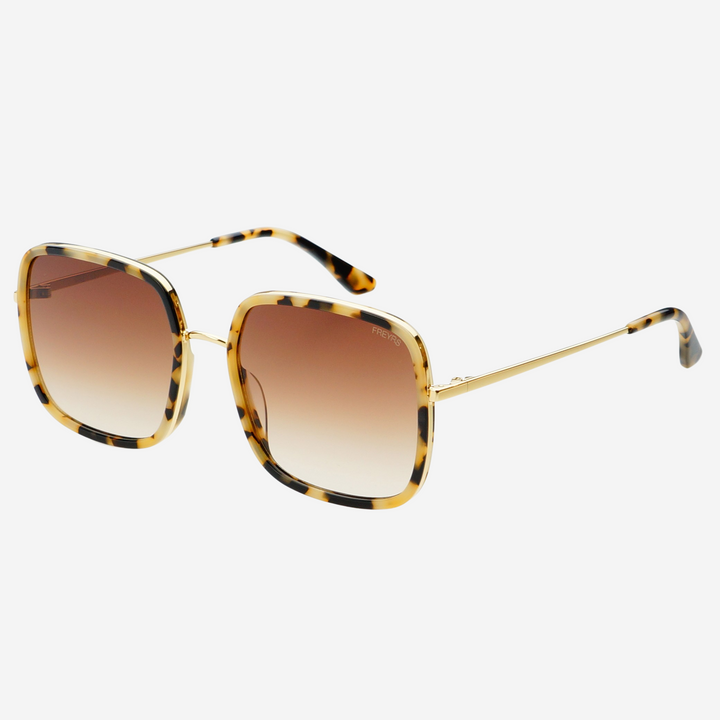 Cosmo Oversized Square Sunglasses - Milky Tortoise
