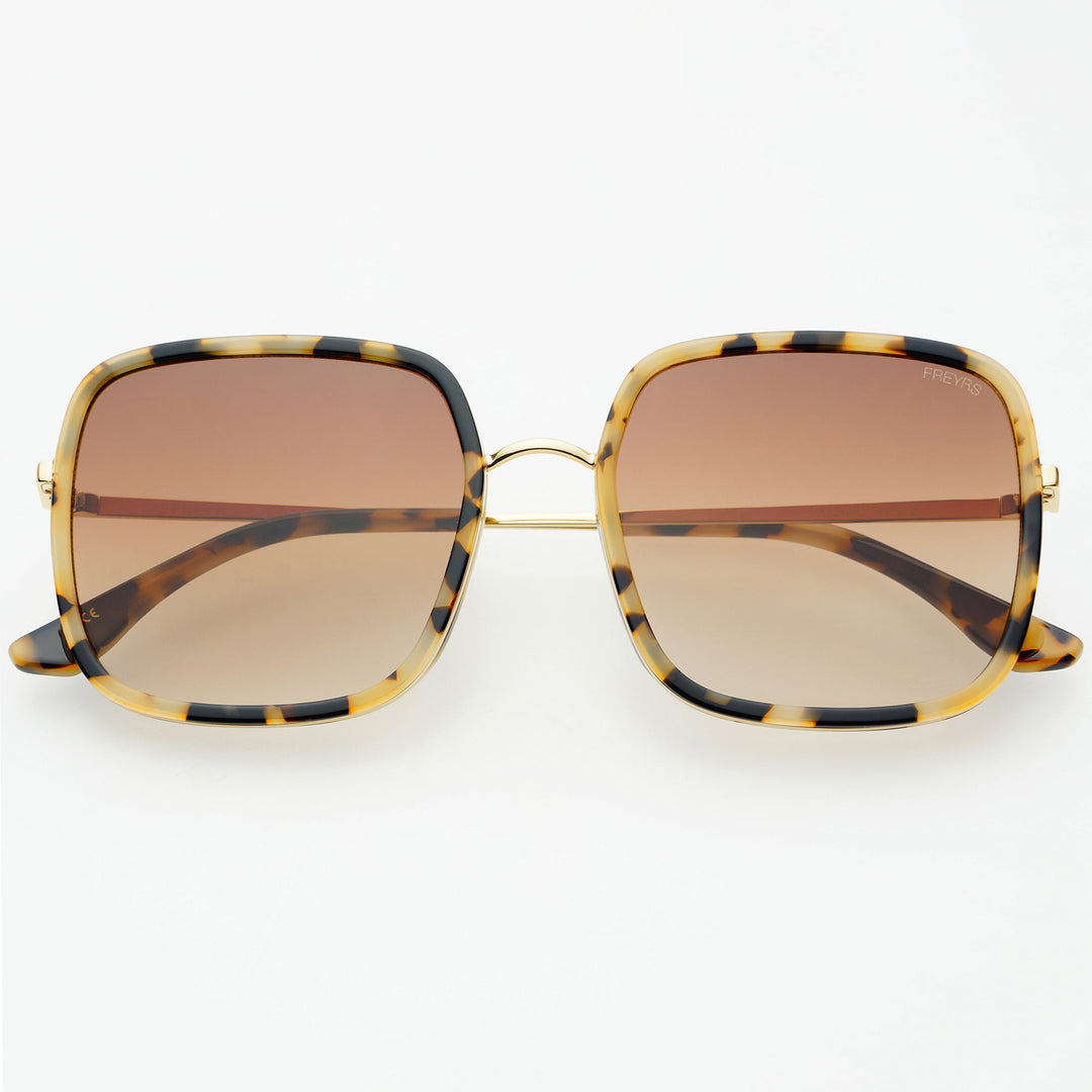 Cosmo Oversized Square Sunglasses - Milky Tortoise