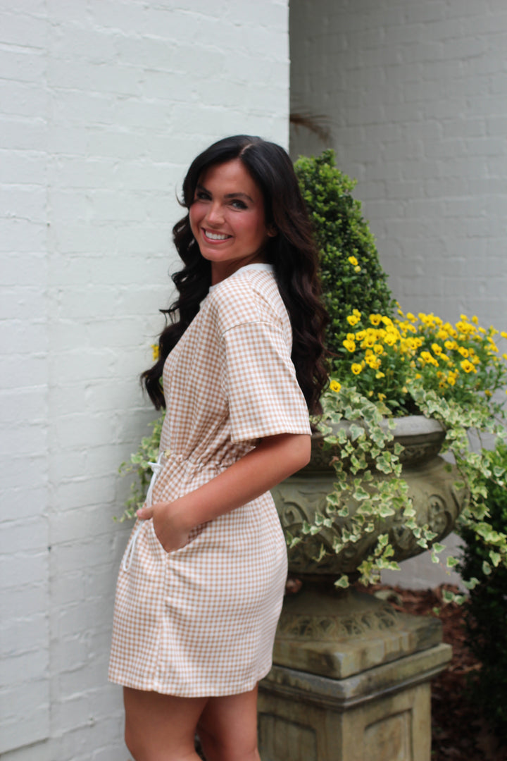 Gingham Athleisure Dress
