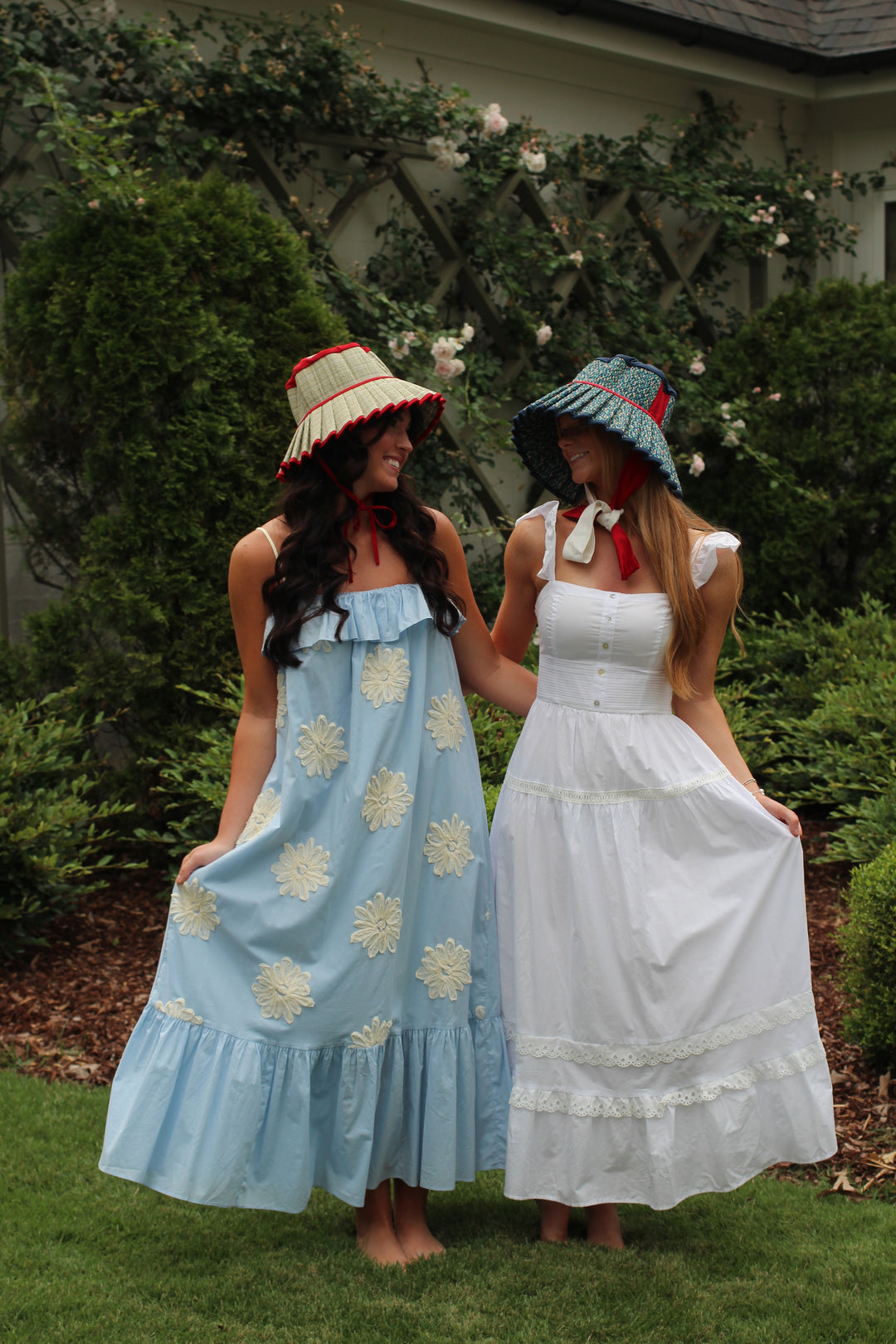 Embroidered Flower Flowy Maxi Dress