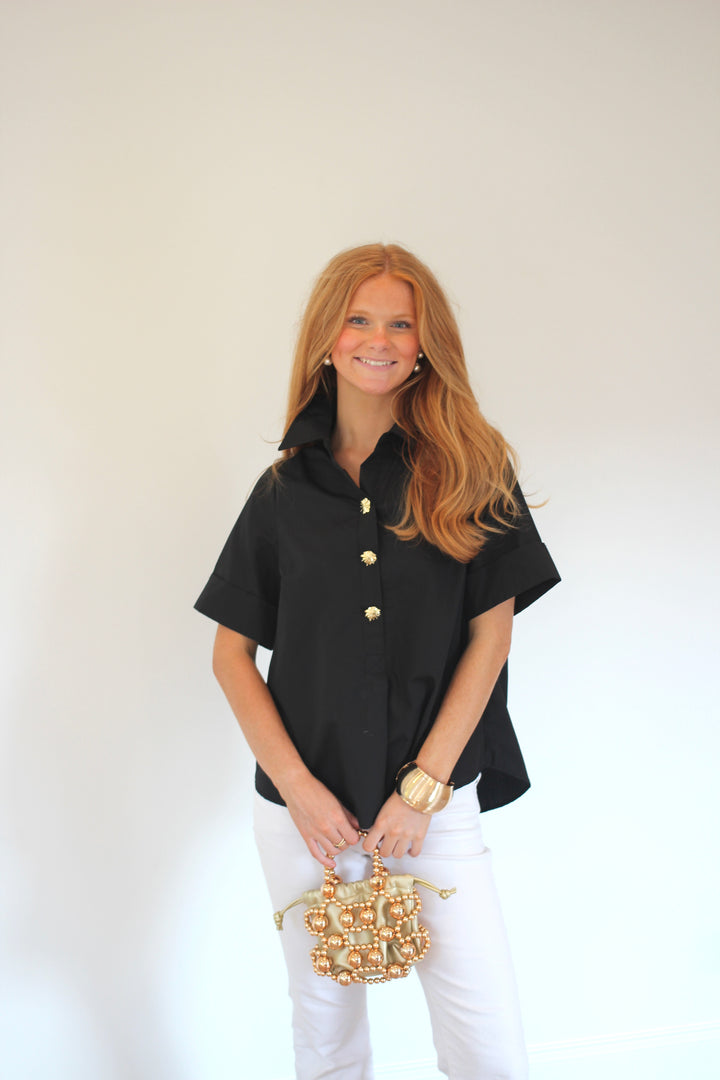 Savannah Gold Button Blouse