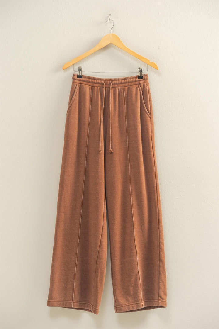 Collared V-Neck Set